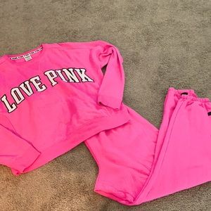 Worn Victoria secret Pink sweat suit